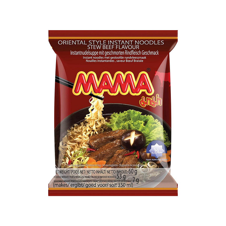 Mama Instant Noodles Stew Beef Flavor 1 each