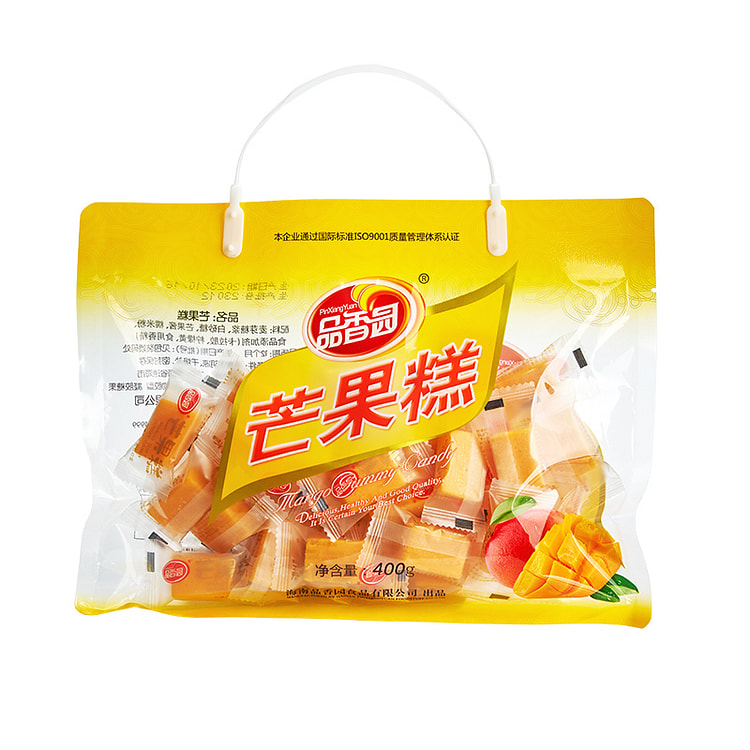 品香园 芒果糕零食独立包装糖果软糕 400g*1袋