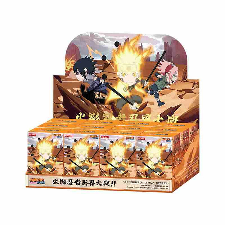 泡泡玛特火影忍者忍界大战系列盲盒 整盒12个