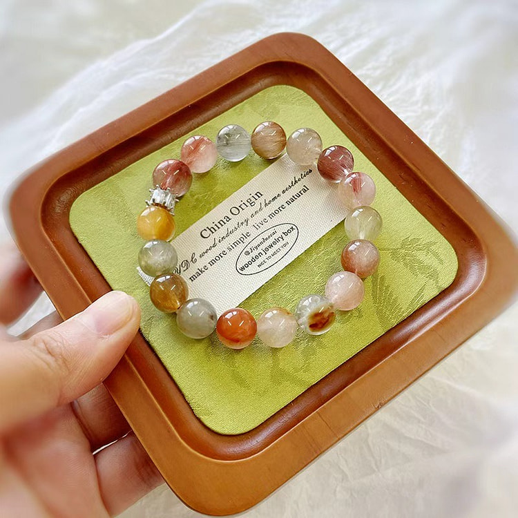 【莫奈花园】水晶手串天然彩兔毛 高端版 1条 1 箱