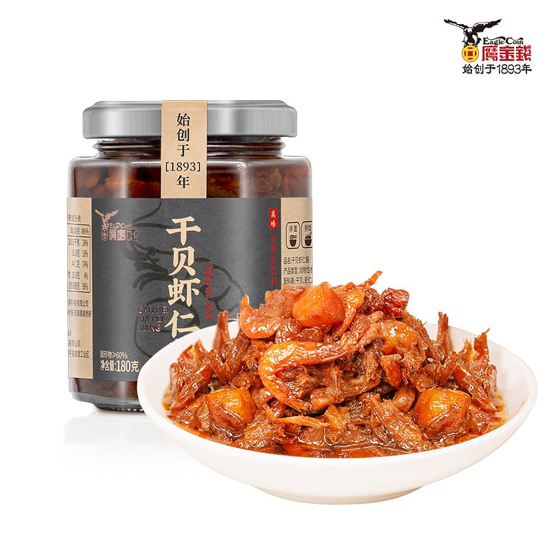 Yaozhu dried scallop shrimp sauce 180 กรัม