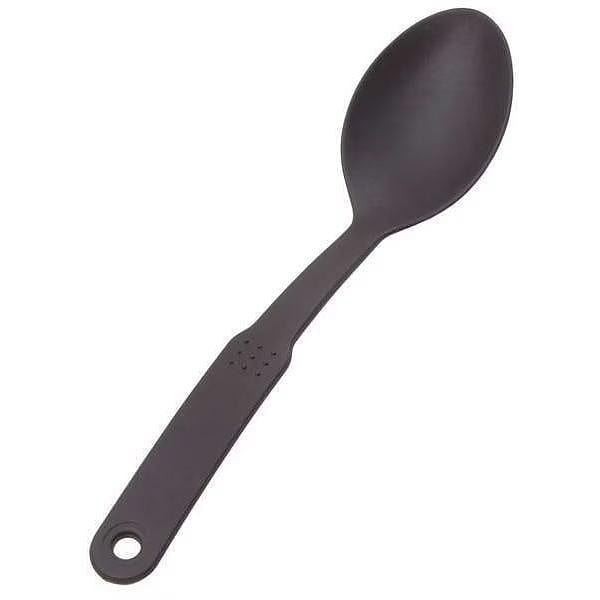 Solid Serving Spoon, Black, 12 in. L 2 lb