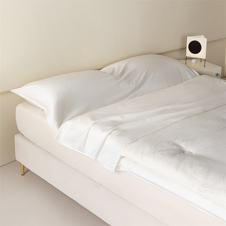 Luxury Cotton Travel Sleep Sack Cloud White-Double 2000 g