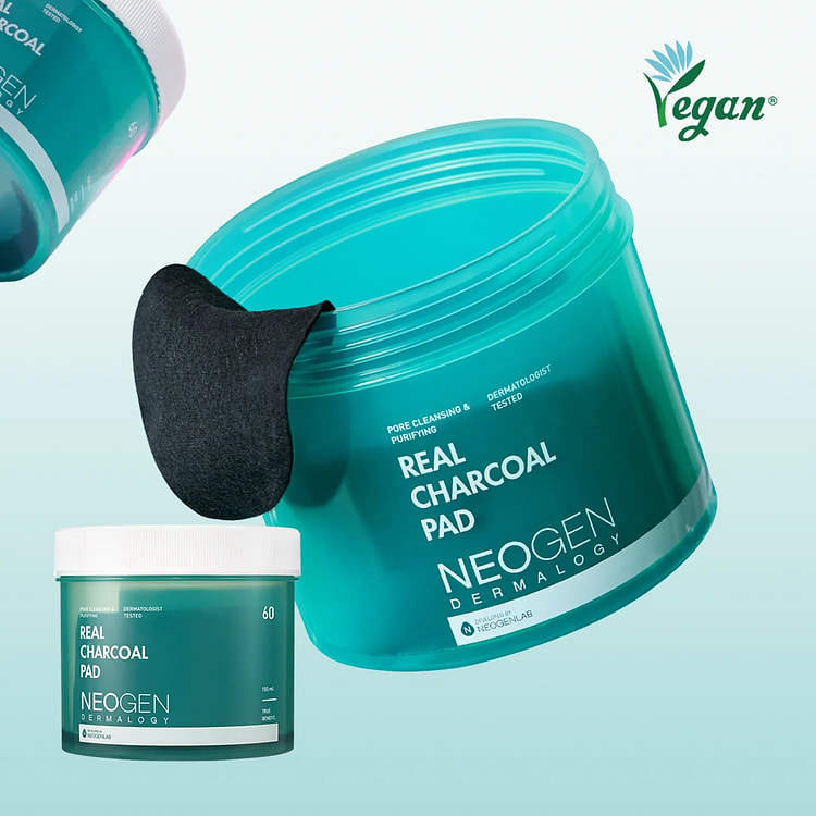 Neogen Dermalogy Real Charcoal Pad 60 Sheets 1 each