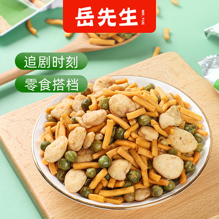 岳先生虾条脆脆果休闲办公室解馋零食100g/袋