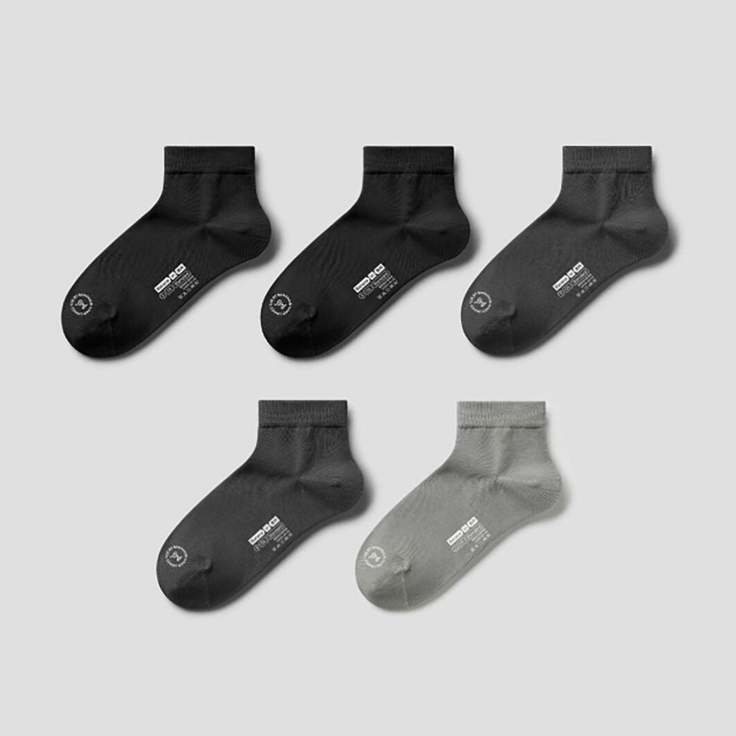 7A Antibacterial | Men’s Short Shred Socks with Si 5 count