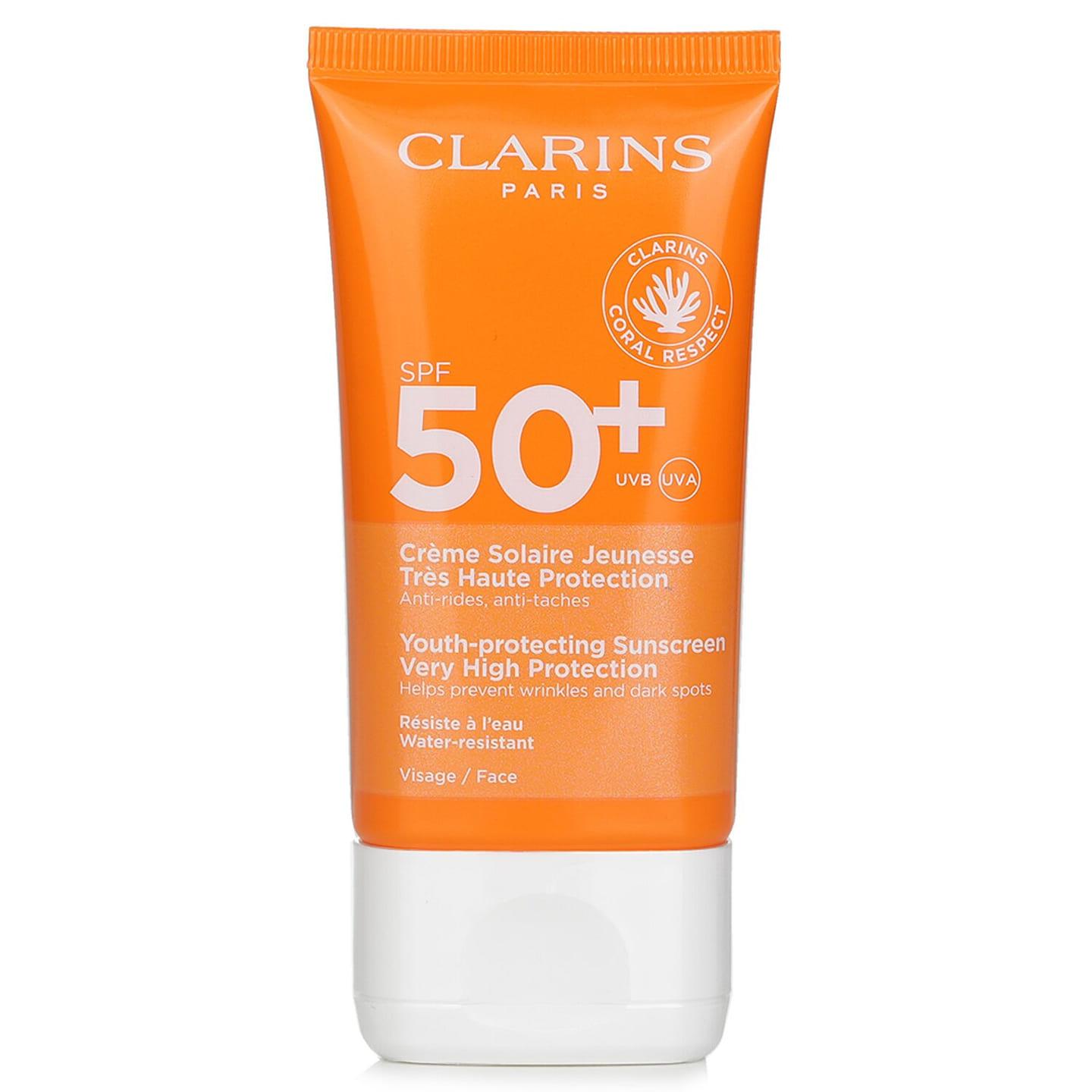 Clarins Youth high protection sunscreen SPF50 moisturizing, soothing and resisting UV rays 50ml/1.7oz 50 ml