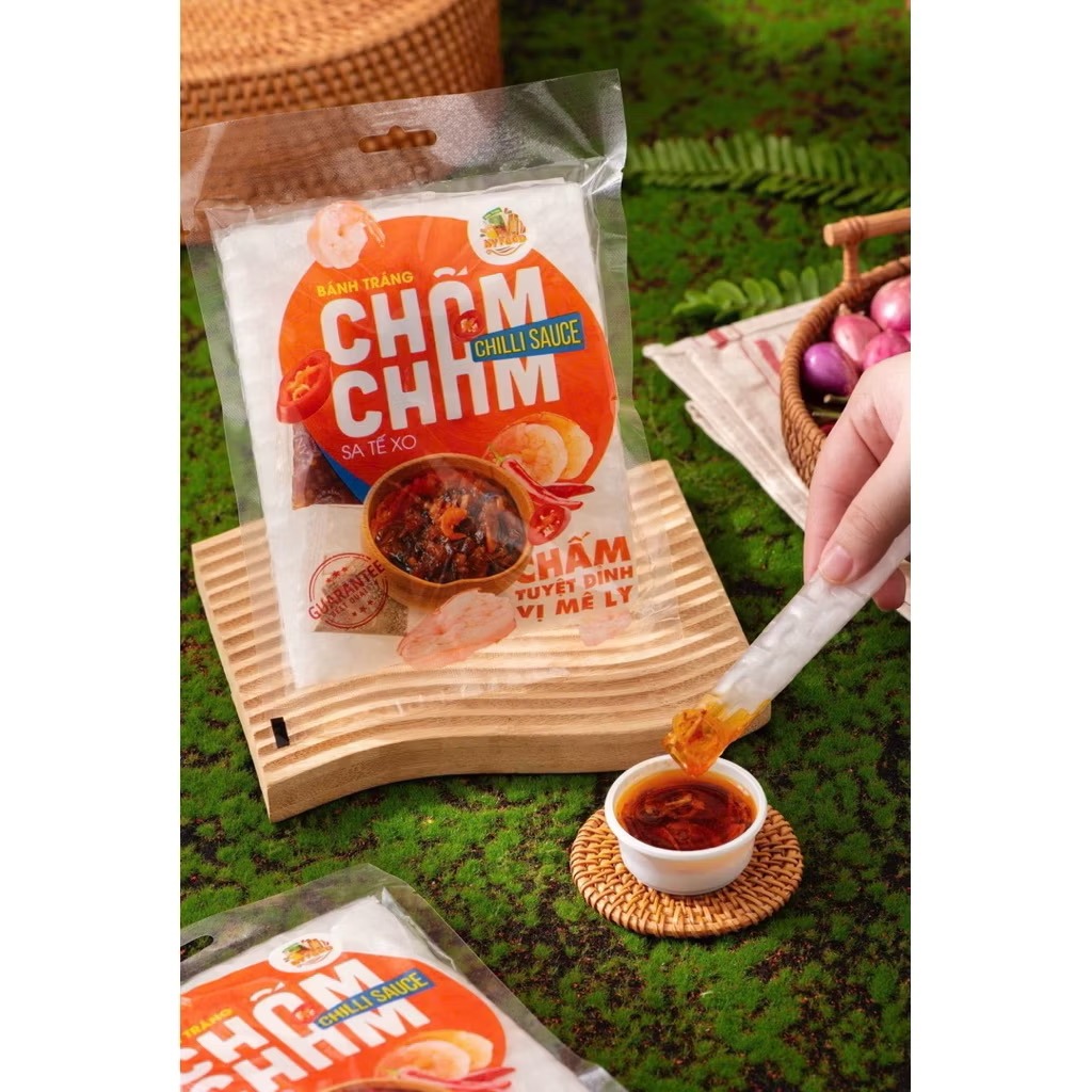 RICE PAPER WITH XO SATAY CHILI DIPPING SAUCE 60G 1 each
