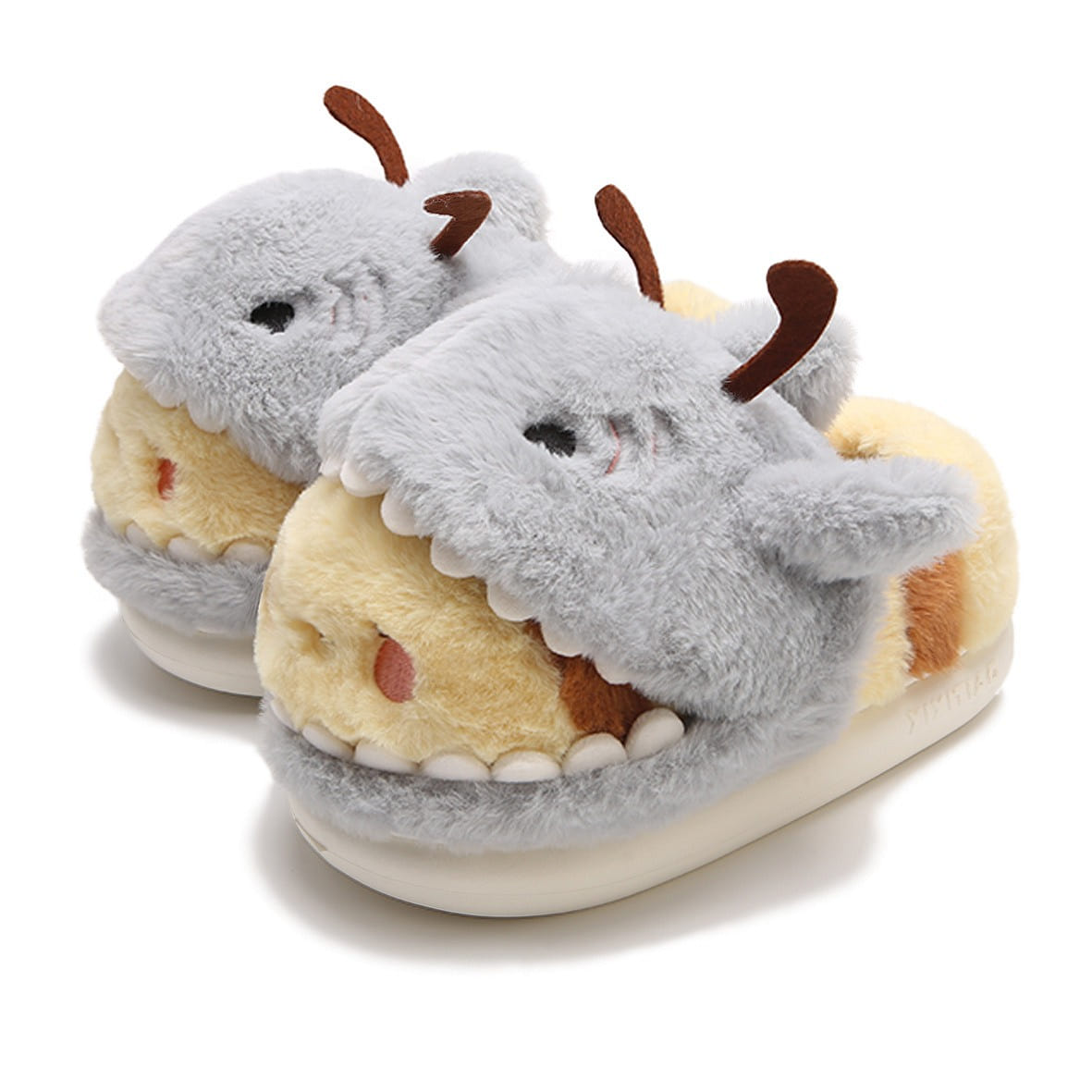 Cute Shark Bee Cotton Slippers Winter – Size 40-41 1 each