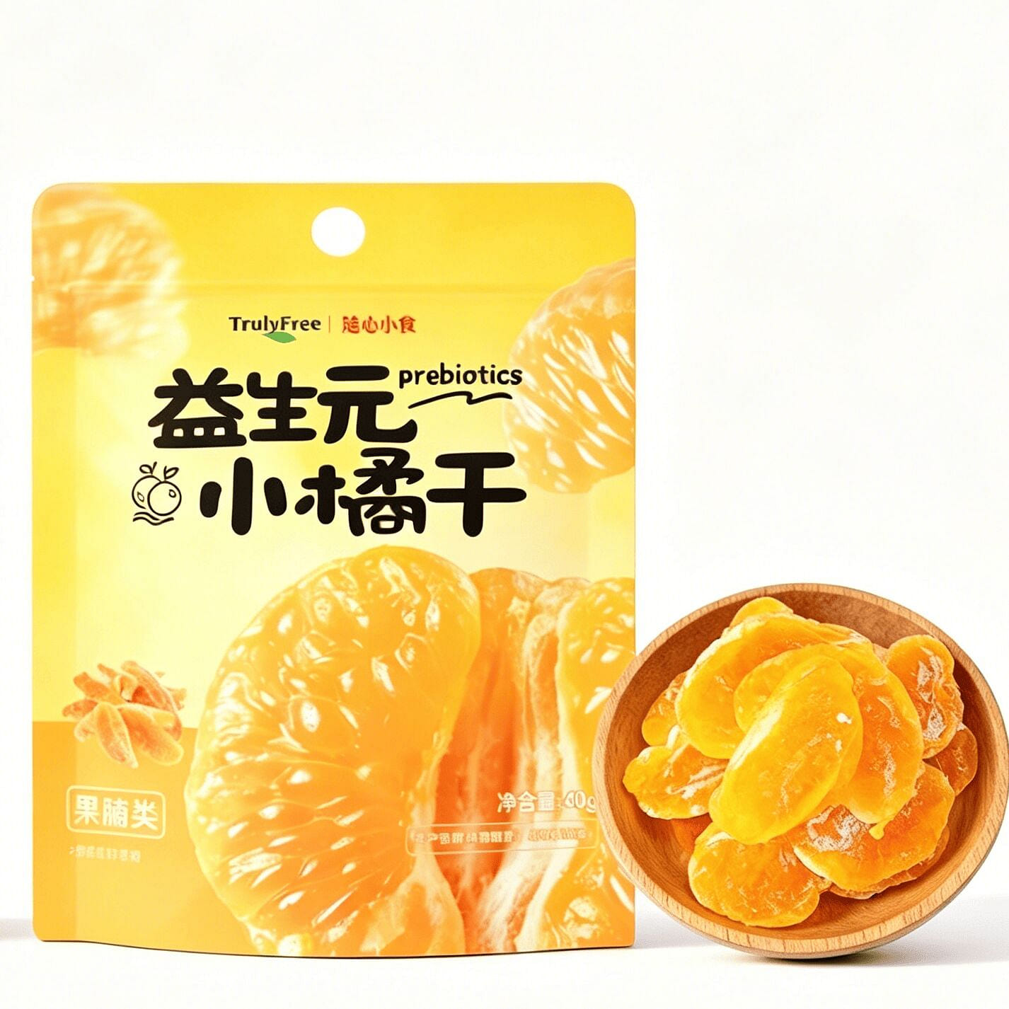 Dried Tangerine Snack, Dried Fruit, 40g 40 g