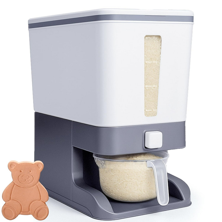 Rice Dispenser 20 Lbs with Moisture Absorbing Clay 1 each
