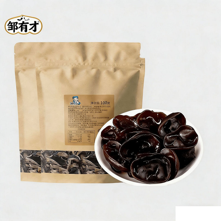 邹有才东北黑木耳无熏硫自然晾晒正宗黑龙江新货黑木耳 100 克