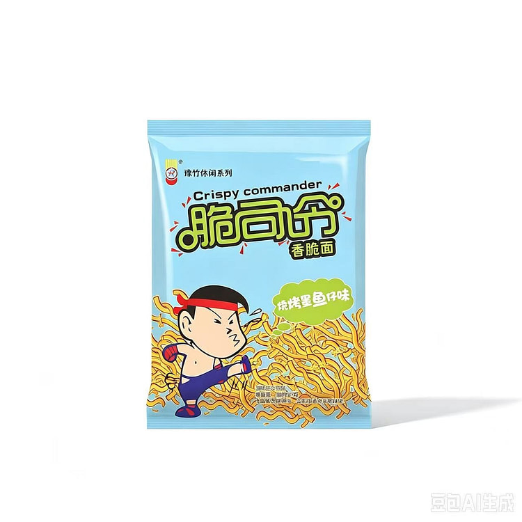 Crispy Commander BBQ Ink Fish Flavored Crispy Nood 265 g