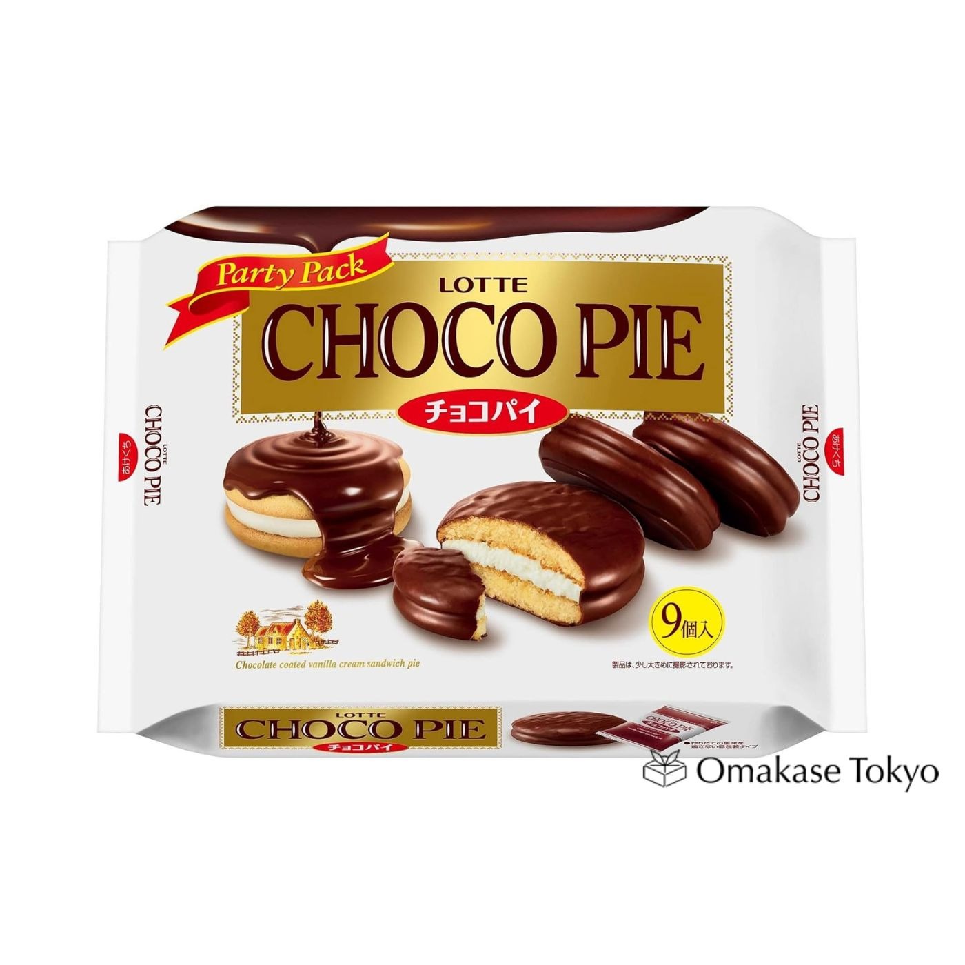 Lotte Choco Pie Party Pack 9 Pieces 312 g