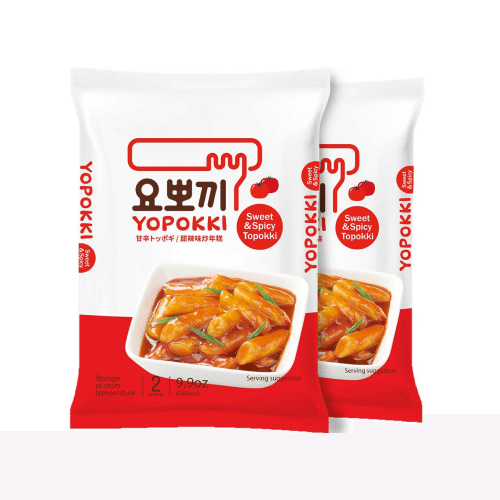 Yopokki Instant Tteokbokki Sweet & Mile Spicy – 2Packs 1 each