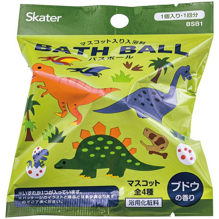 Skater 恐龙系列玩具盲盒沐浴球（葡萄香）1枚