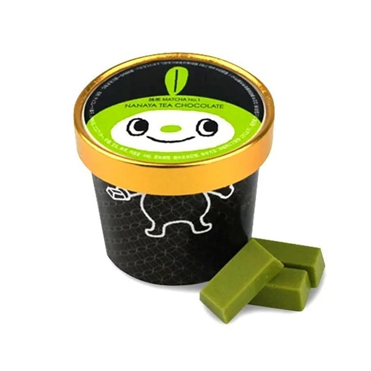 【日本直邮】日本七尾製菓 NANAYA TEA CHOCOLATE 浓香茶味 抹茶浓度1号巧克力 低脂 10粒