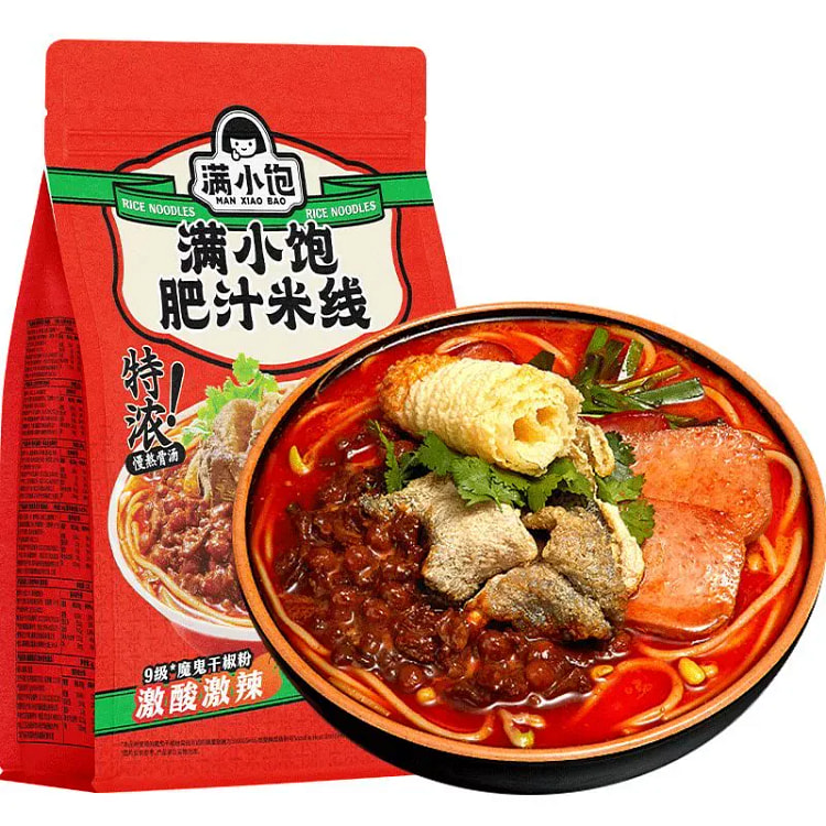 满小饱肥汁米线九级激酸激辣酸汤粉方便速食*1袋 279 克