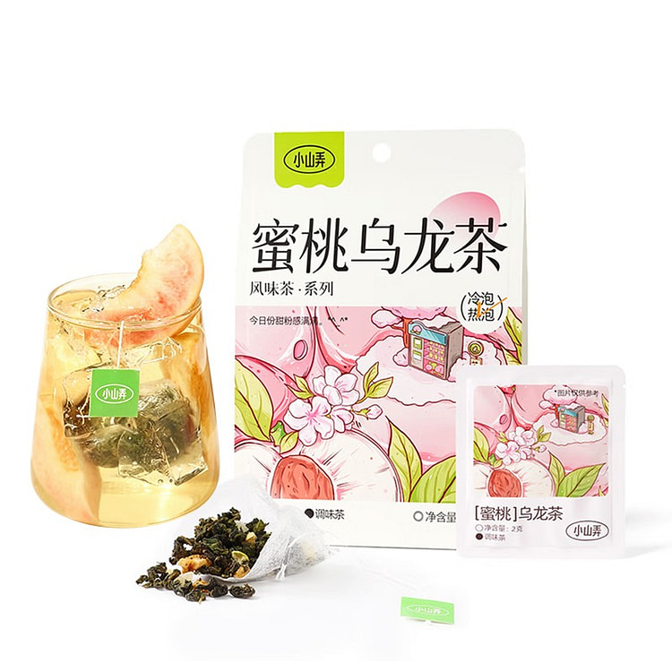 小山弄 蜜桃乌龙茶 冷热双泡 花果茶包 14 克