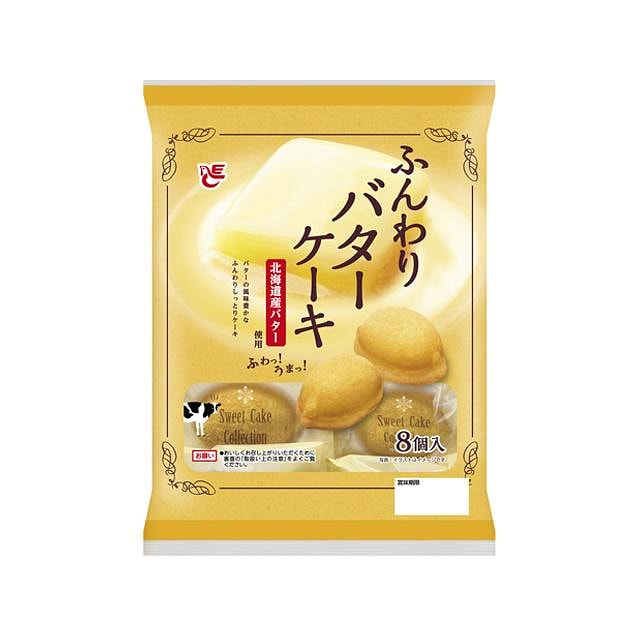 不二家  蓬松黄油蛋糕 8枚 1 份