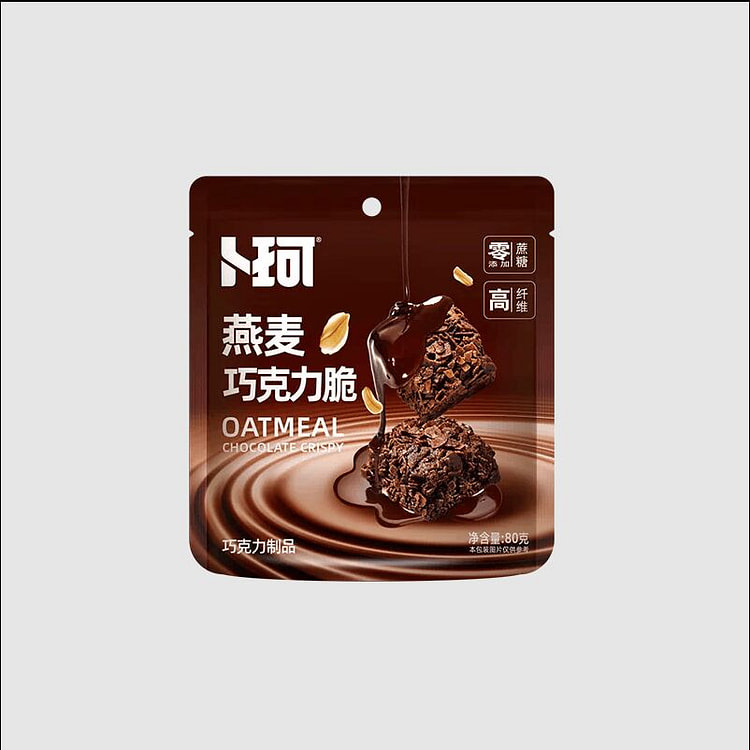 卜珂燕麦黑巧脆80g 80 克