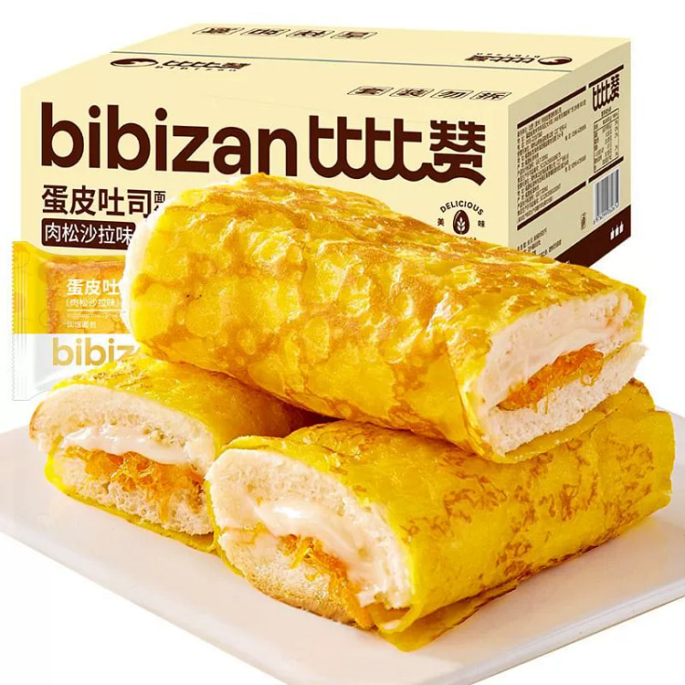 比比赞蛋皮吐司面包300g*1