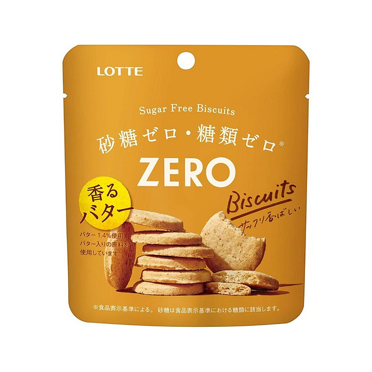 乐天 ZERO 无砂糖 黄油 曲奇 饼干 26g