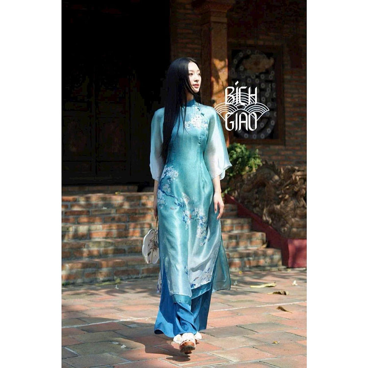 Cocolili Size XL M223 Silk Ao Dai (With Pant) 1 each