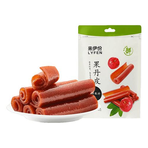 来伊份果丹皮山楂卷125g