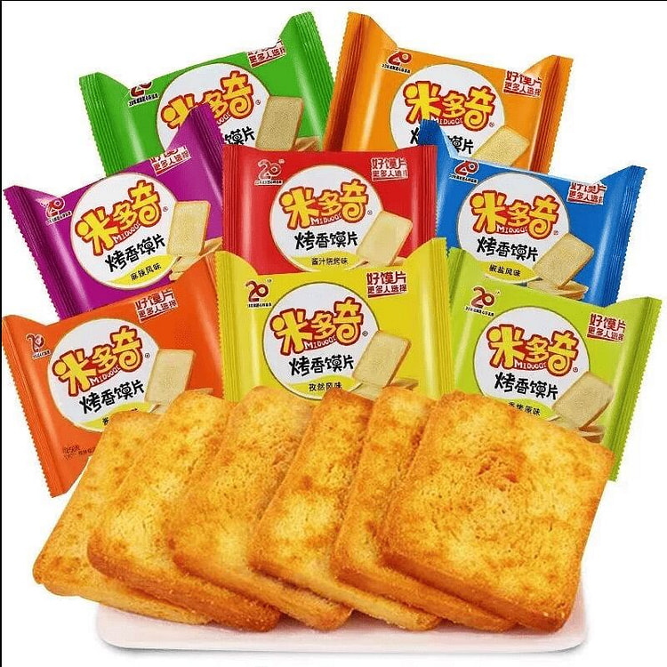 米多奇烤馍片充饥零食混合口味50克*10袋 500 克