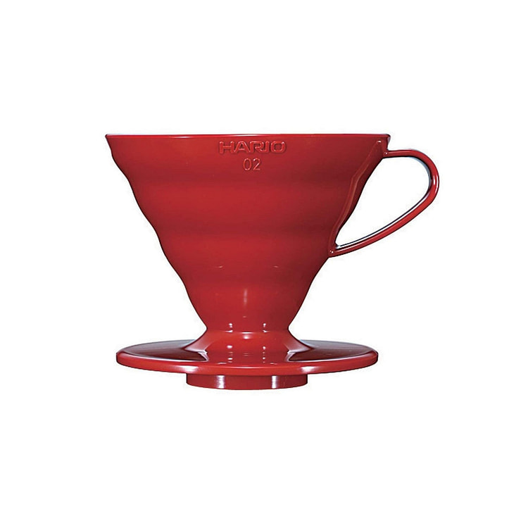 Hario V60 02 塑料滴滤器 红色