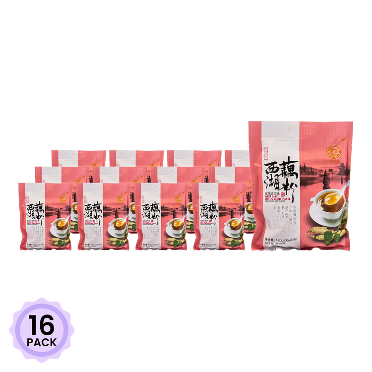 西湖藕粉 桂花红枣味 内含12小包 420 克*16 包
