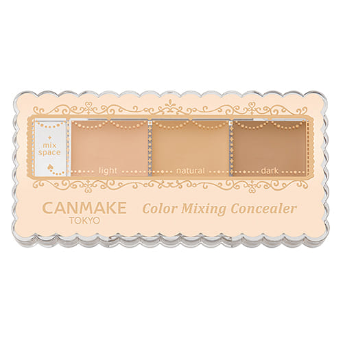 CANMAKE Three-Color Concealer 01 Light Skin Tone 1 each