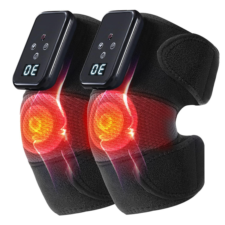 Knee Massager with Heat for Pain Relief Knee Brace 1 each