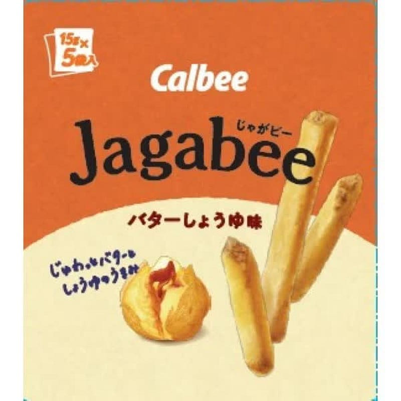 Calbee Jagabee Butter Soy Sauce 75g (15g*5) 1 each