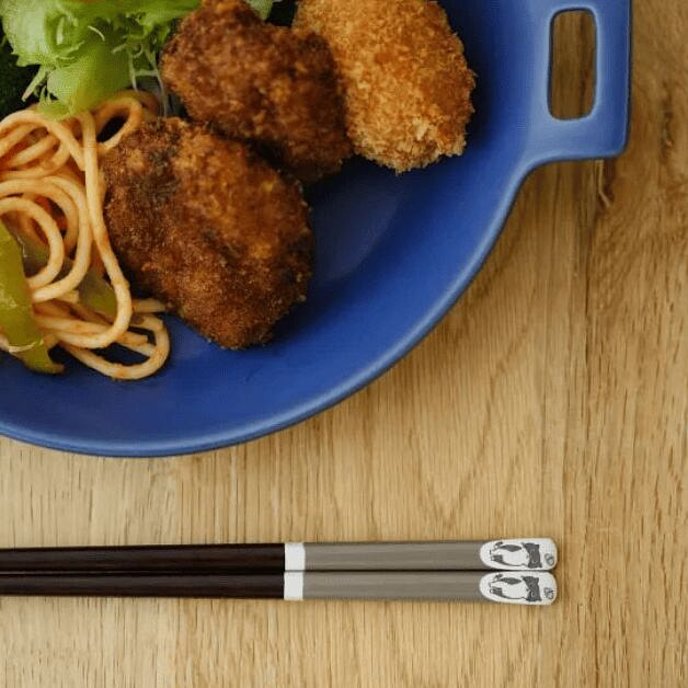 日本 Harupei 23cm 小猫筷子 - 灰色 1 个