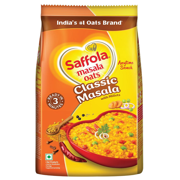 Saffola Masala Oats Classic Masala, 500 grams 1 pack