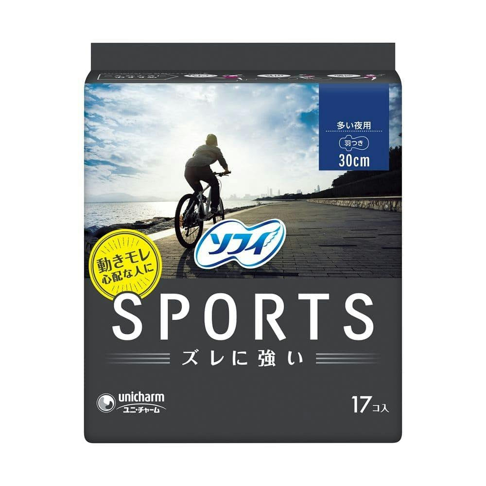 Sofy Sports 30cm Slim Winged Sanitary Pads 17p 1 count