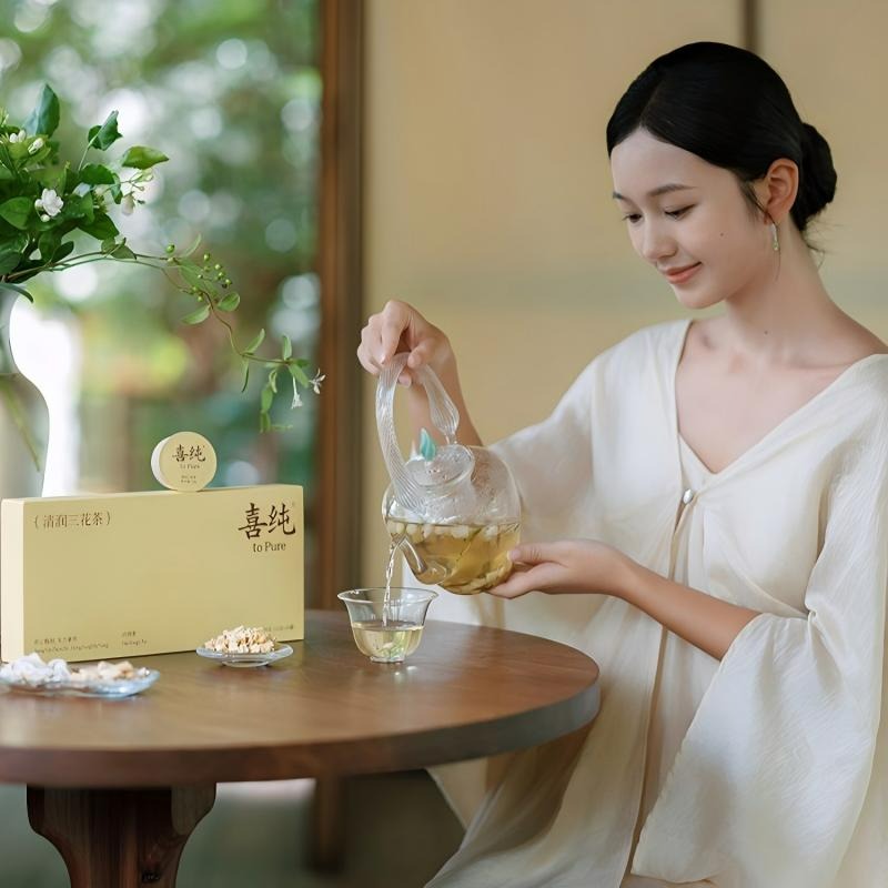 Xichun Pure & Moisturizing Three-Flower Tea (120g) 120 g - Weee!
