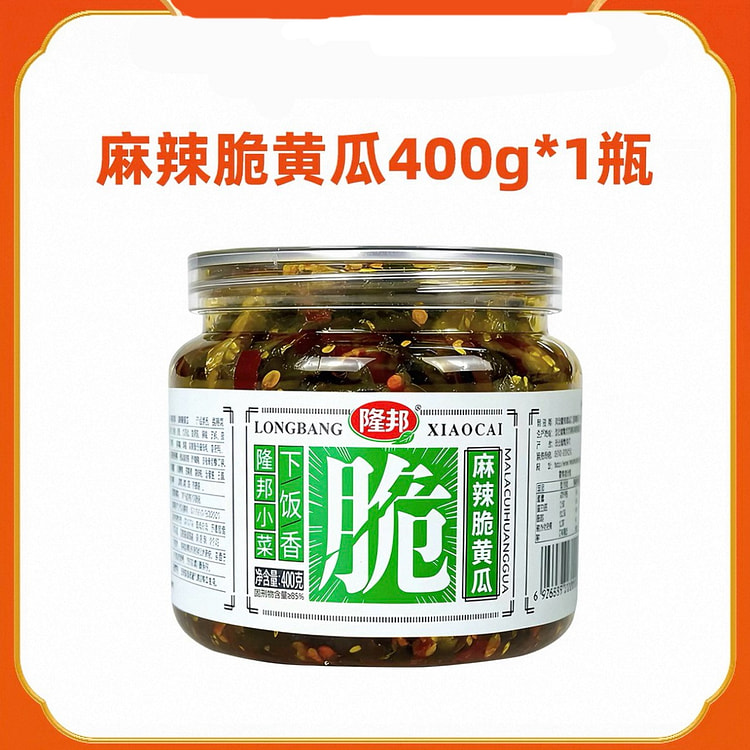 Longbang Spicy Crispy Cucumber Dish 400g * 1 Bottl 400 g