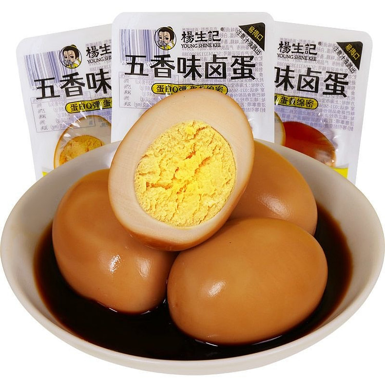 杨生记五香卤蛋 无壳鸡蛋 即食卤蛋 休闲零食 3袋 90 克