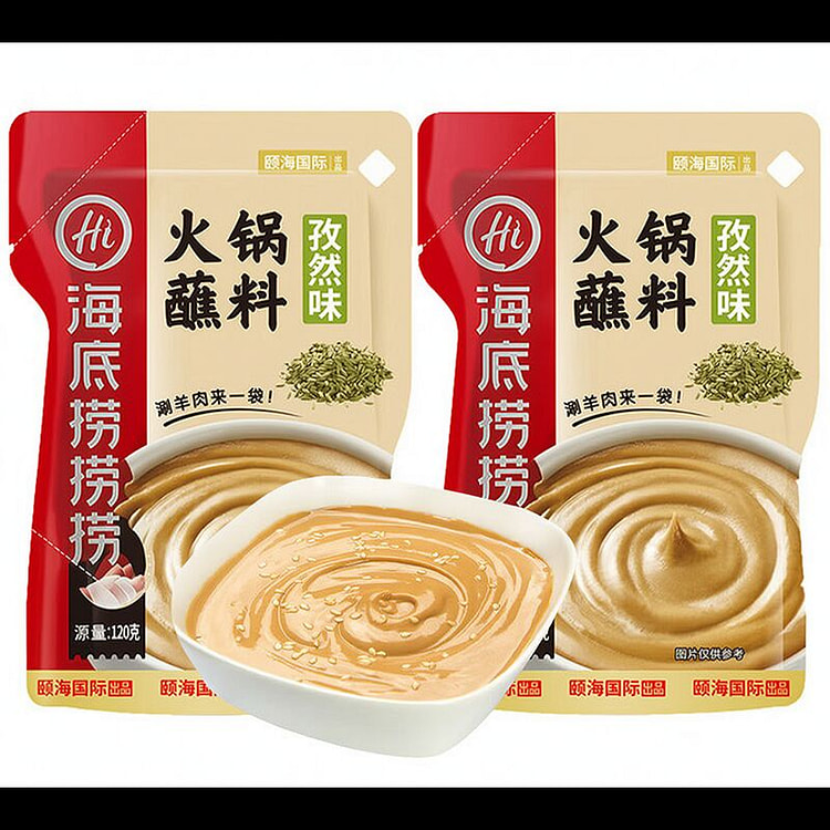 海底捞 孜然味 火锅蘸料 120g*2袋装调味酱 2 包