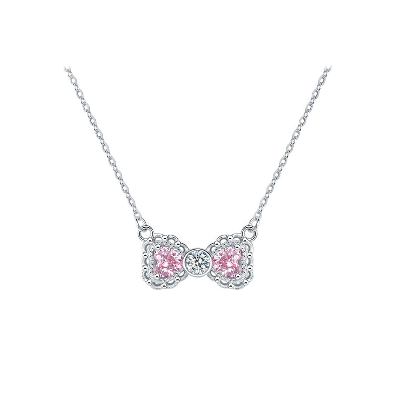 Love necklace S925 silver pendant 40+5cm 1 box