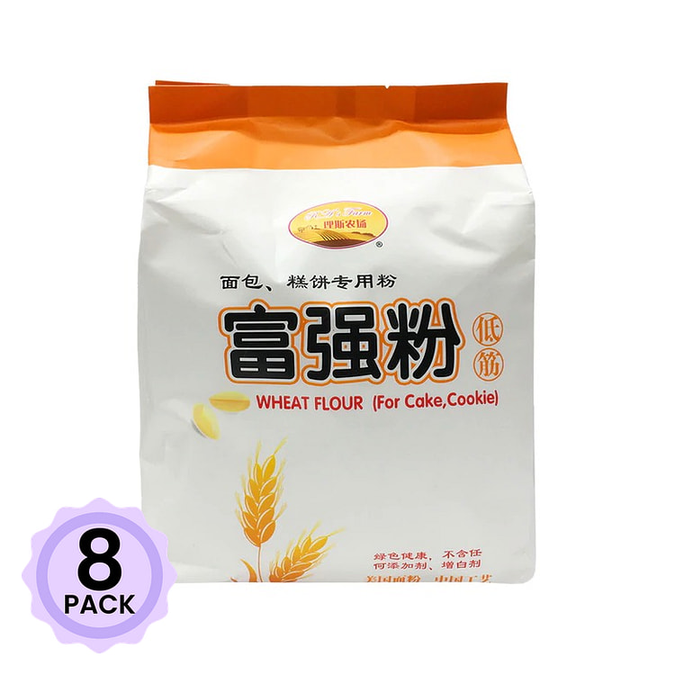 理斯农场 低筋富强粉(面包、糕饼专用粉) 5.5 磅*8 包