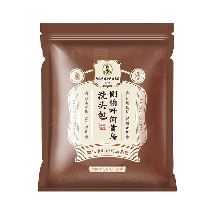 李时珍 侧柏叶何首乌洗头包 30gx10包
