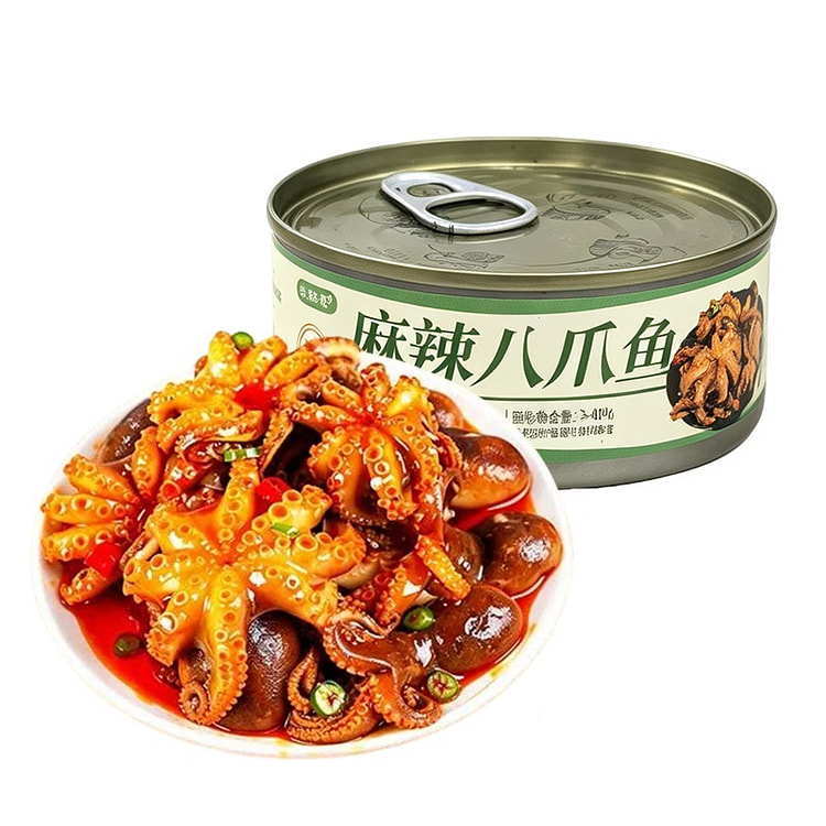 Hailingguan Spicy Octopus Canned Seafood 1 can 100 g