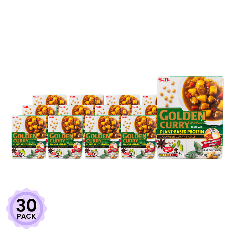 S&B Golden Curry 日式咖喱 中辣 8.1 盎司*30 包
