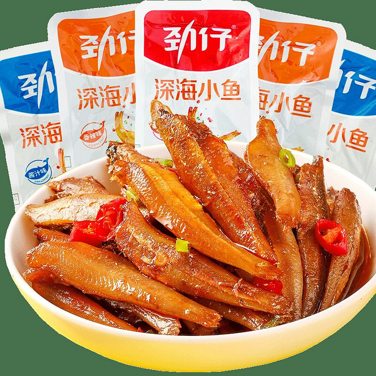 劲仔深海小鱼仔零食麻辣味12g*1袋 12 克