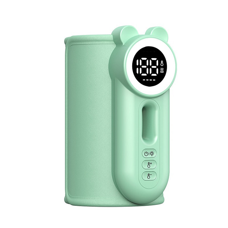 奶瓶保温套恒温加热温奶器免插电便携无线暖奶器-绿色 1 把