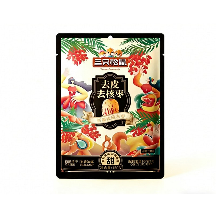 三只松鼠去皮去核枣特级灰枣儿童零食120g*1 120 克